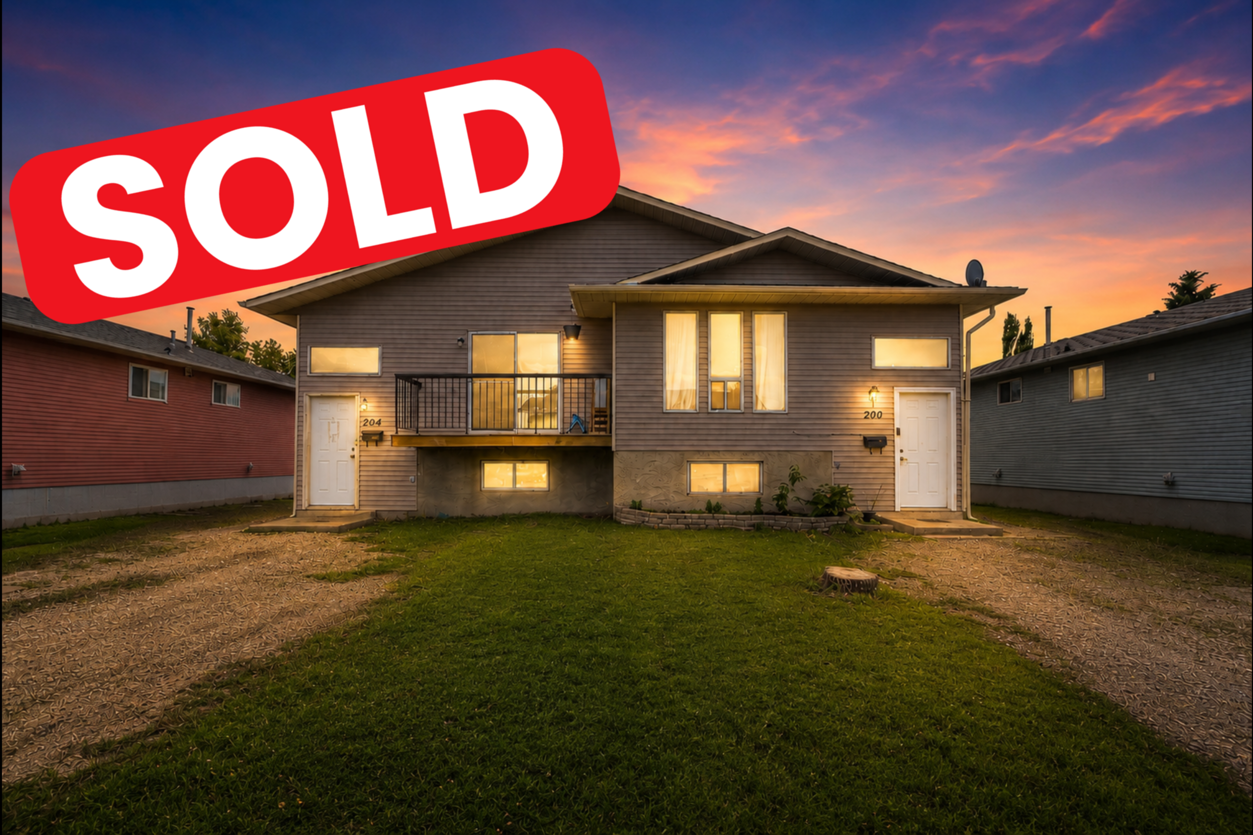 Sold home at 200 Fonda Drive SE Calgary – exterior front photo of recently sold property by Calvin Quach, 2% Realty.